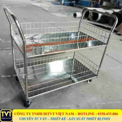 Xe đẩy siêu thị - Bếp Công Nghiệp Inox Việt Tiệp - Công ty TNHH Inox Việt Tiệp